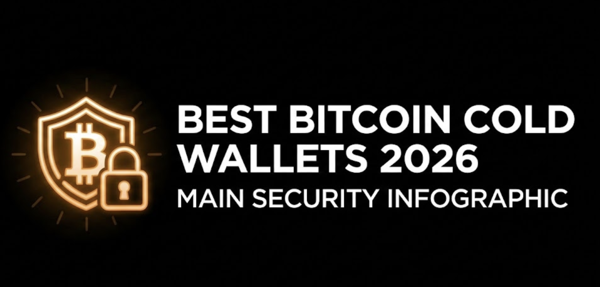 Best Bitcoin Cold Wallet 2026 Main Security Infographic
