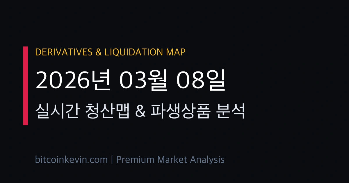 2026년 3월 8일 비트코인 청산맵 및 숏스퀴즈 분석