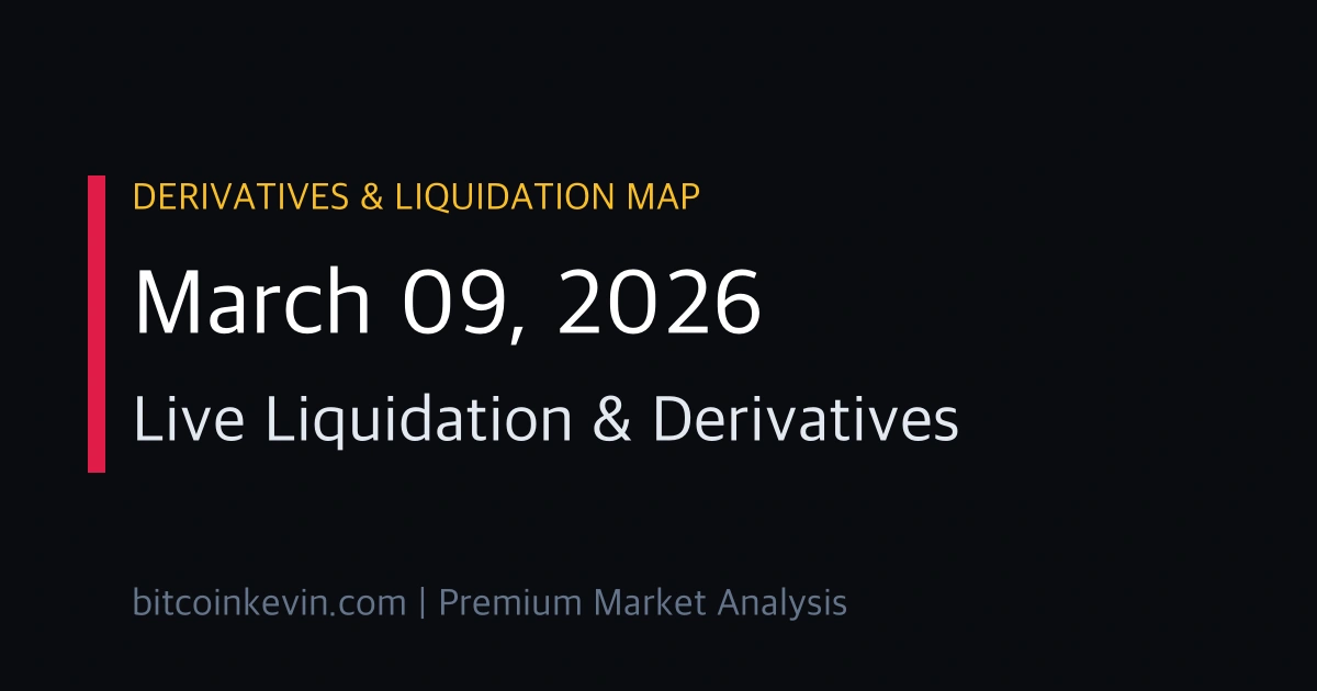 March 9 2026 Bitcoin Liquidation Map and short squeeze analysis