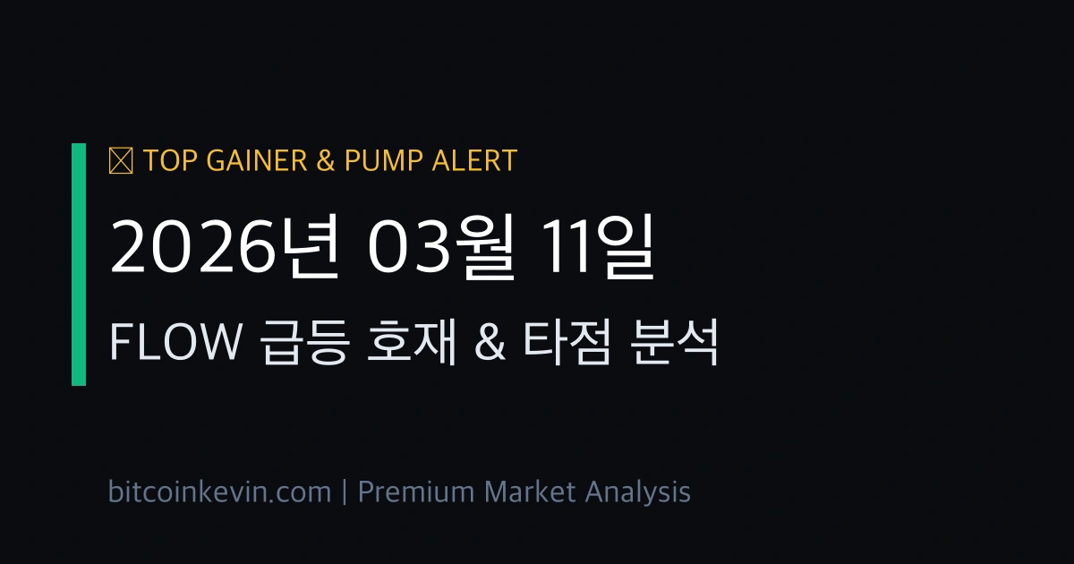 플로우 급등 이유 3월 11일 목표가 전망