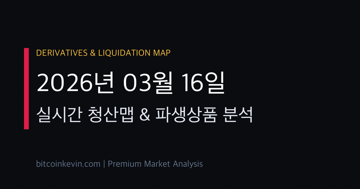 2026년 3월 16일 비트코인 청산맵 및 숏스퀴즈 분석