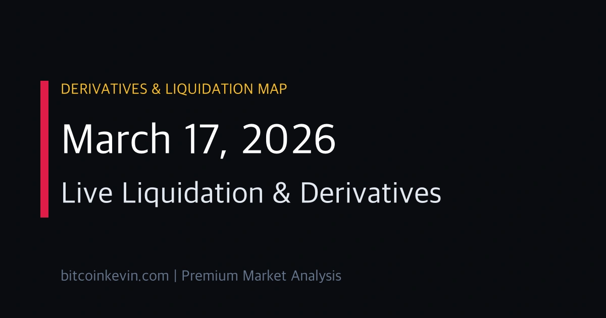 March 17 2026 Bitcoin Liquidation Map and short squeeze analysis