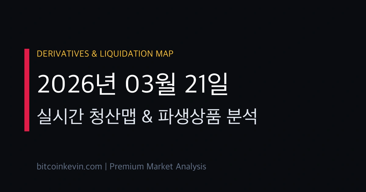 3월 21일 비트코인 청산맵 및 숏스퀴즈 분석