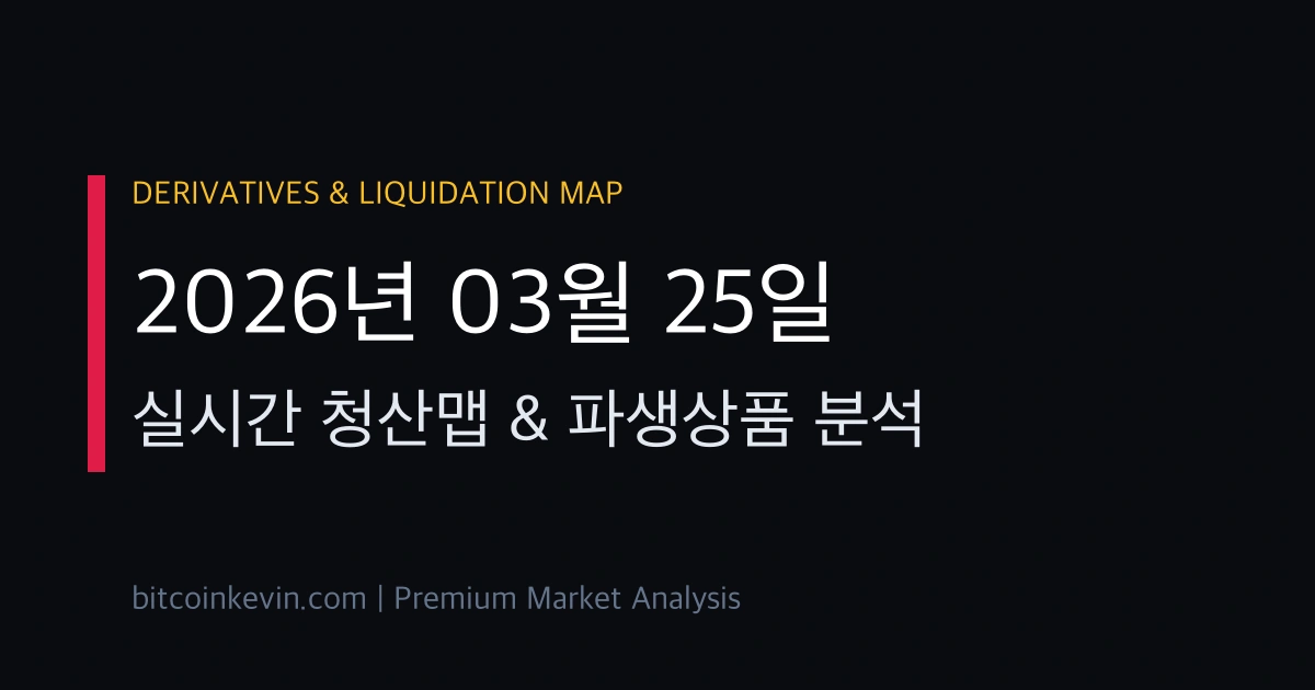 2026년 3월 25일 비트코인 청산맵 및 숏스퀴즈 분석