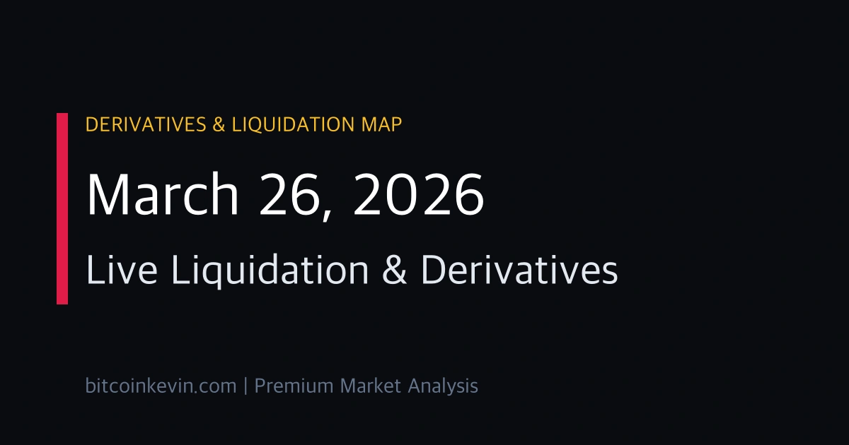 Bitcoin Liquidation Map March 26 2026 with short squeeze and options expiry analysis