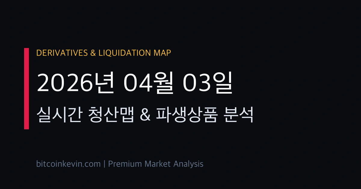 2026년 4월 3일 비트코인 청산맵 및 숏스퀴즈 분석