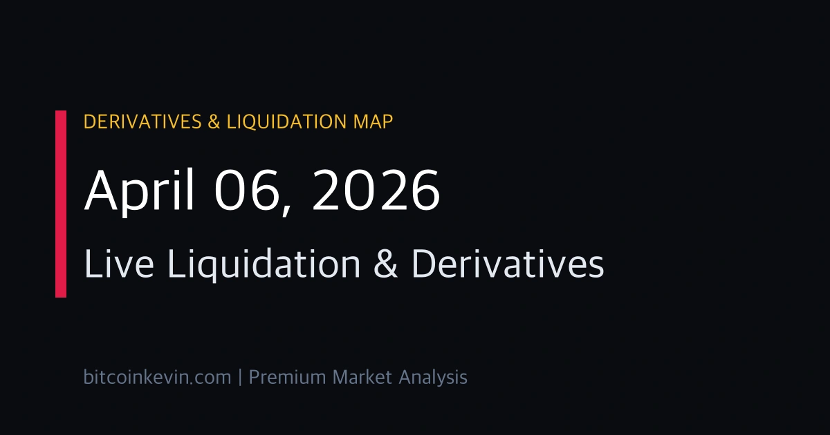 April 6 2026 Bitcoin Liquidation Map and short squeeze analysis