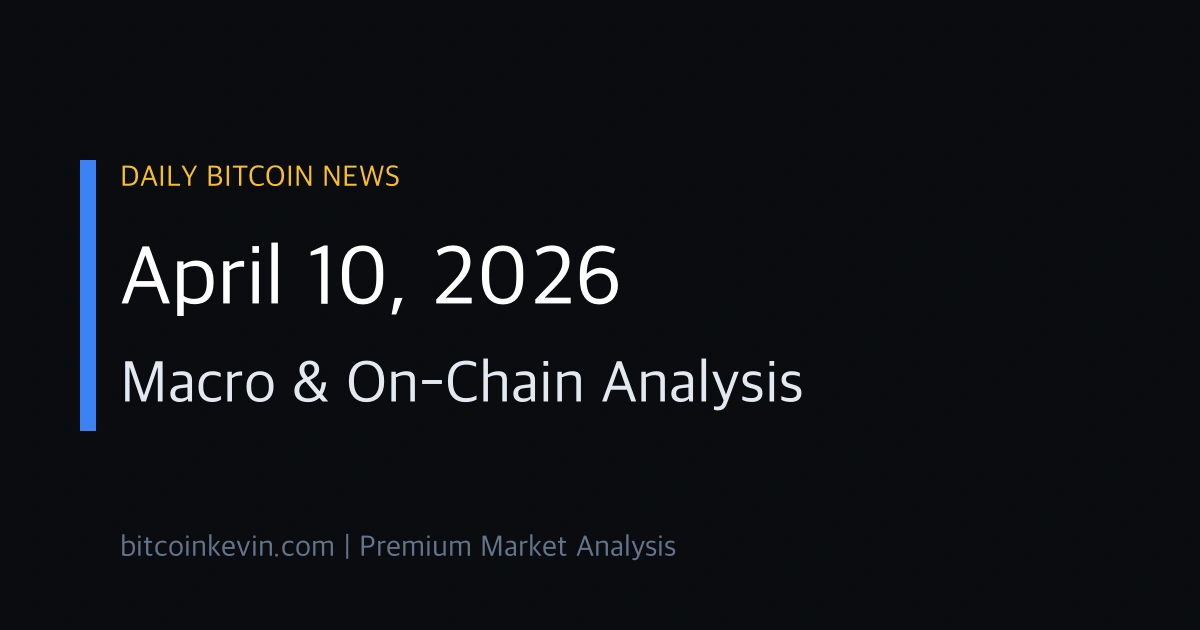 April 10 2026 Bitcoin News Chart Analysis